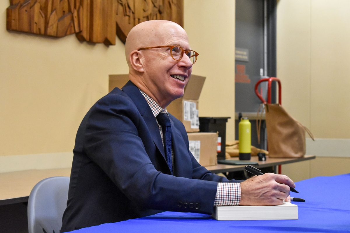  At the event, attendees had the opportunity to buy a copy of “King: A Life” from Odyssey Bookstore. Eig signed copies of the book after the event. 
