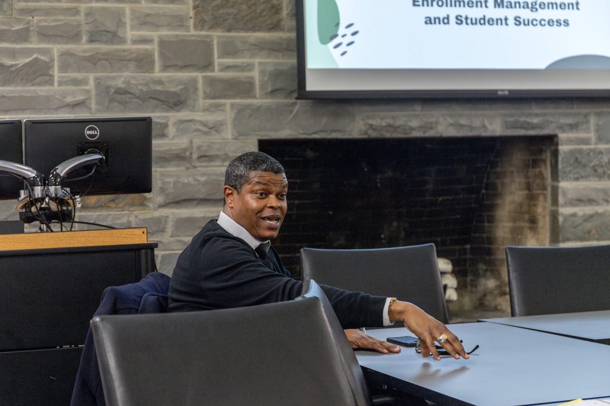 Rakin "Rock" Hall, vice president for Enrollment Management and Student Success, met with SGC on March 3 to discuss plans to increase enrollment. 