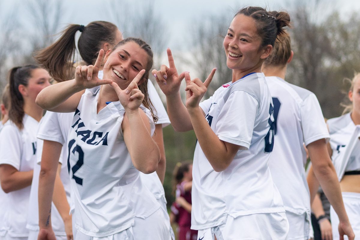The Ithaca College women's lacrosse team defeated the Vassar College Brewers in the Liberty League quarterfinal on April 29 at Higgins Stadium. The Bombers previously lost to the Brewers during the regular season.