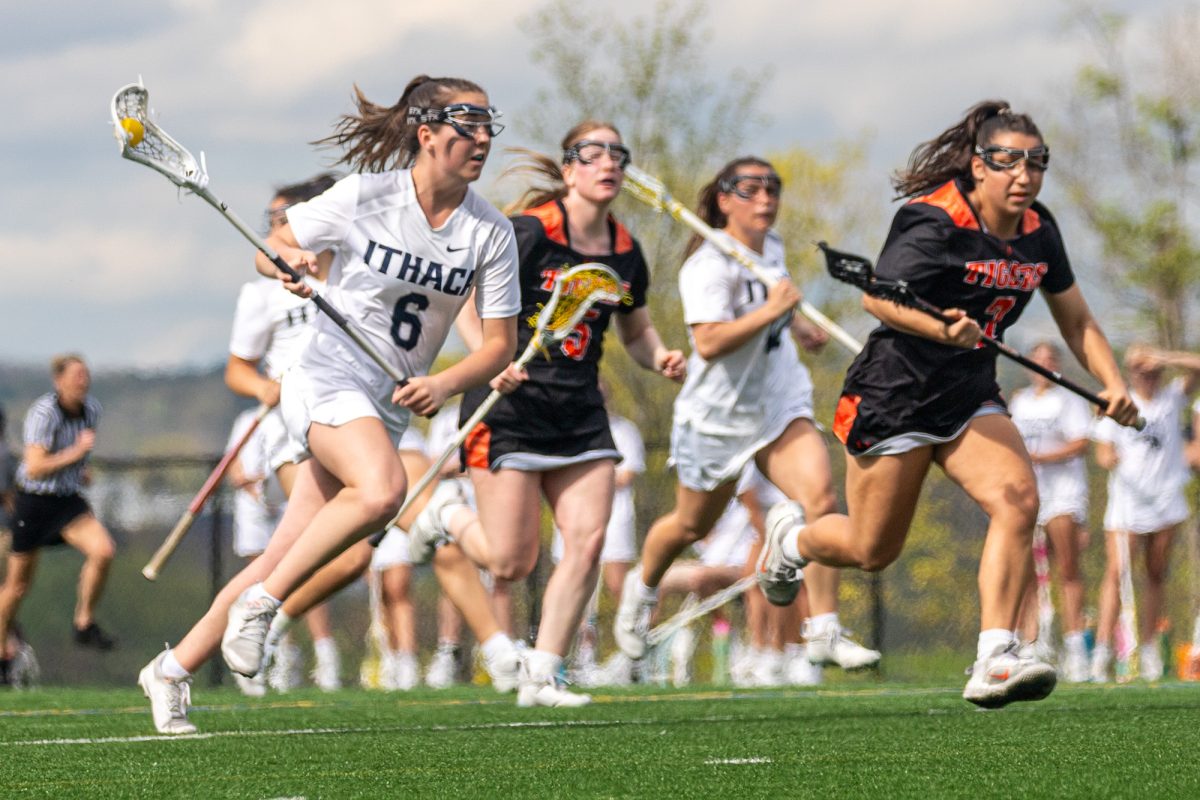 The Ithaca College women's lacrosse team narrowly defeated the Rochester Institute of Technology Tigers on May 2 at Higgins Stadium. The Bombers advanced to the Liberty League Championship Tournament title game.