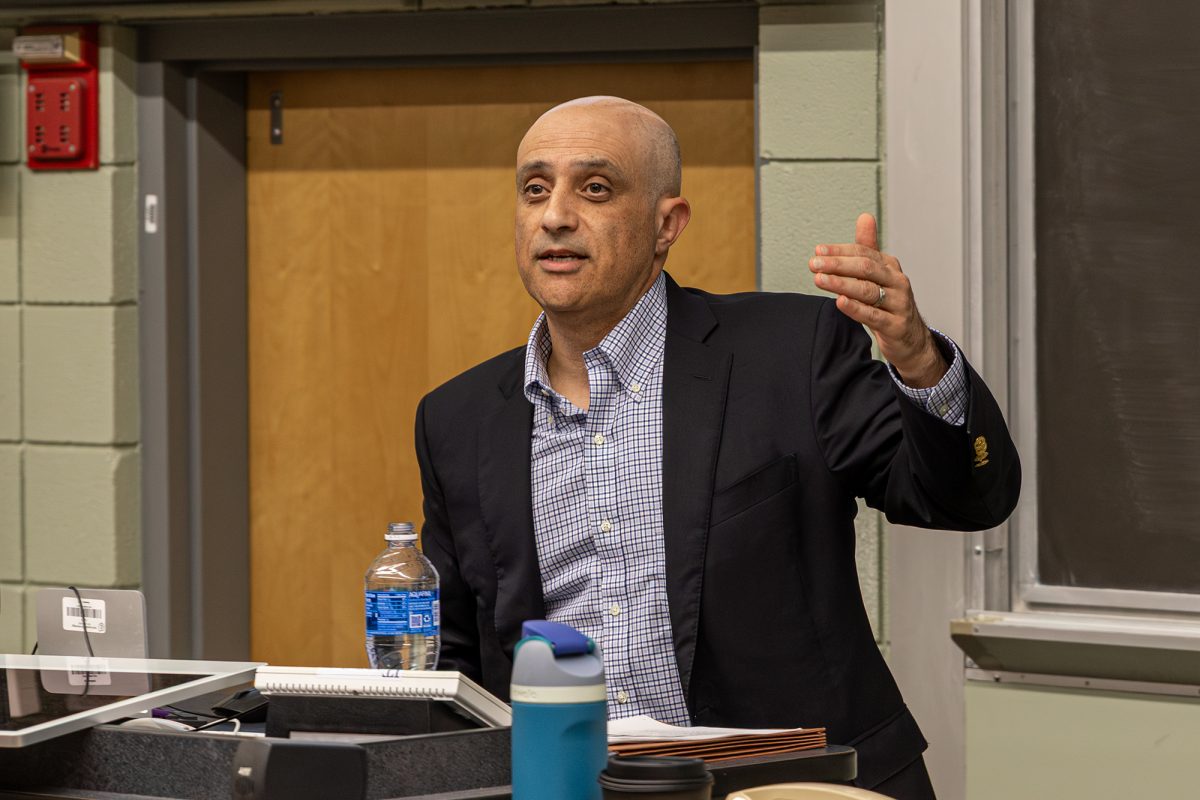 John Mikhail, the Carroll Professor of Jurisprudence at Georgetown University Law Center, held a talk on anti-slavery and the Constitution in Williams Hall room 383 on Sept. 17 as part of Ithaca College’s annual Constitution Day series.