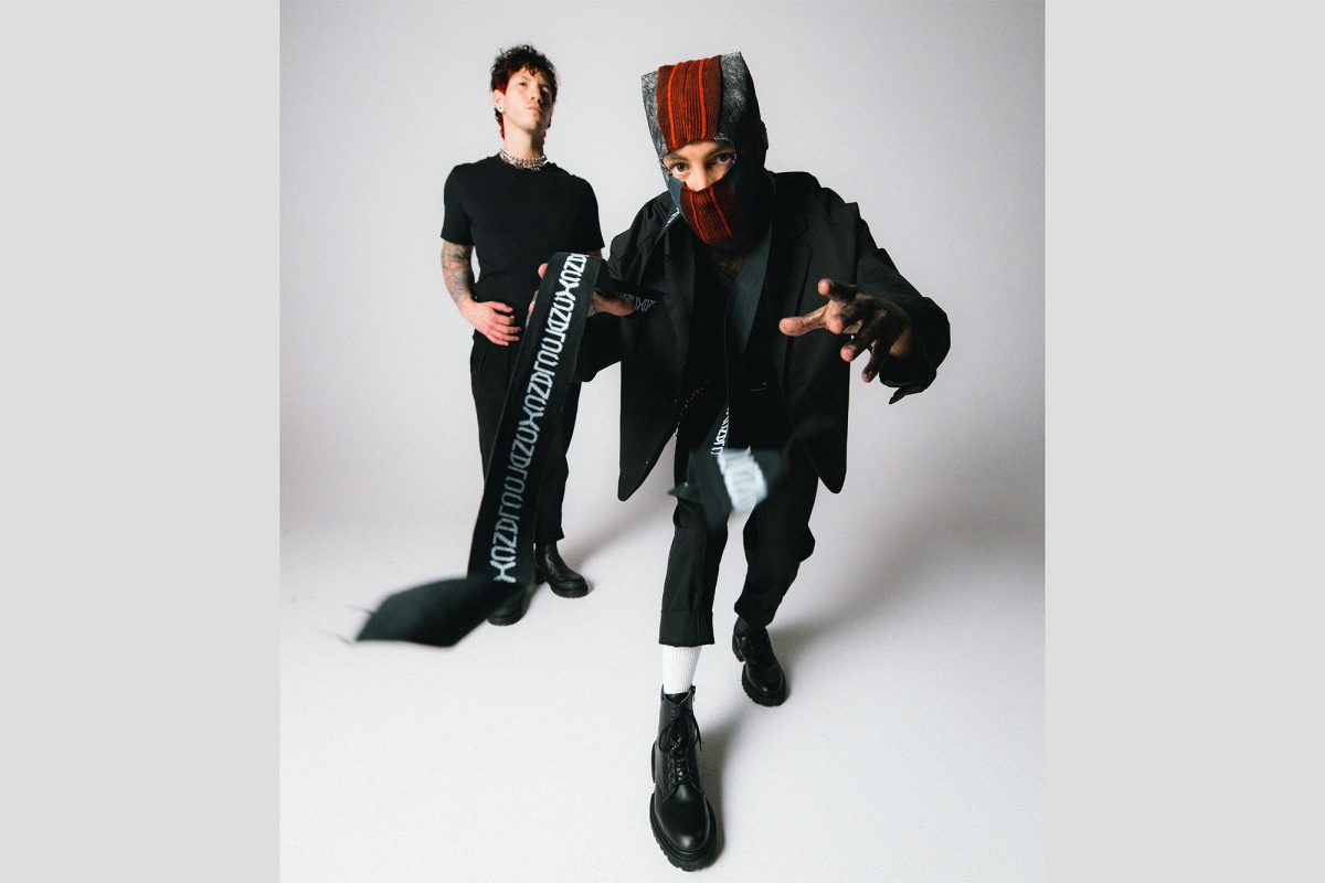 From left, Josh Dun and Tyler Joseph promoting their newest album, 'Breach.'
