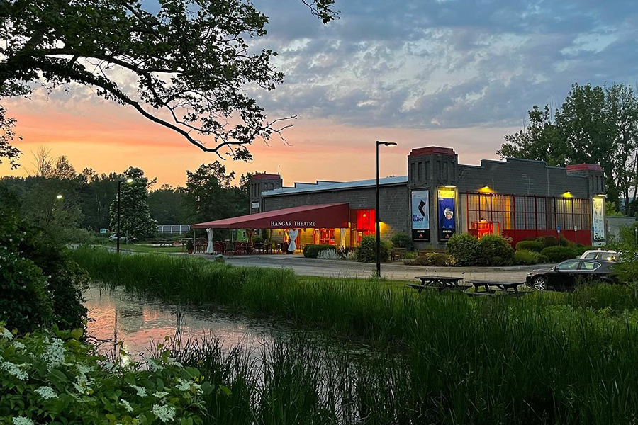 The Hangar Theatre is a historic building located at 801 Taughannock Blvd. and brings theatre performances and education to the Tompkins County community. 