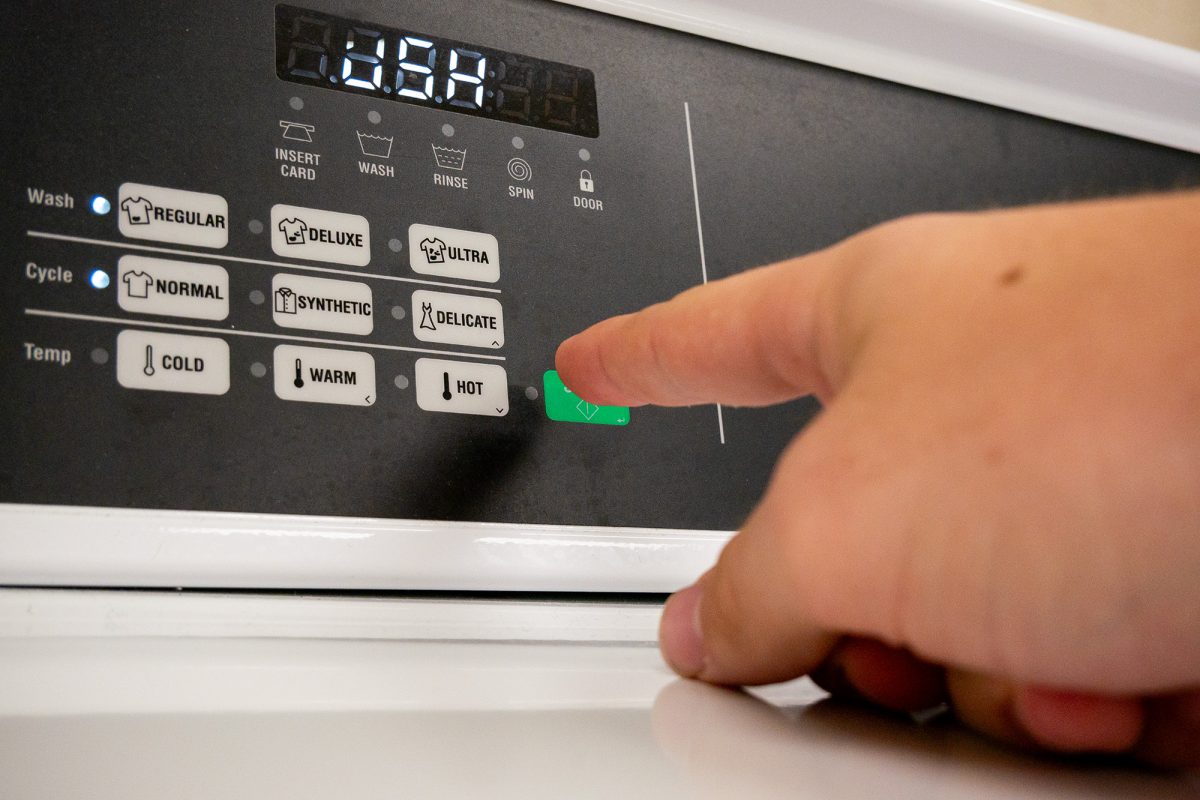 Ithaca College outsources laundry machines from CSC ServiceWorks, a company that leases laundry and air services to individual homes, commercial businesses and universities.