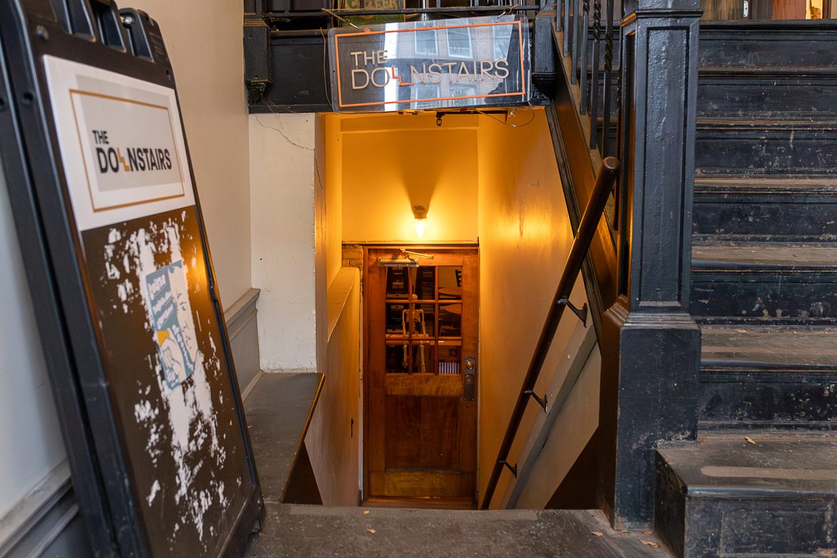 This historic building next door to Ithaca's State Theatre has been home to The Downstairs for the last five years. The Downstairs hosts events like live music, stand-up comedy and poetry readings.