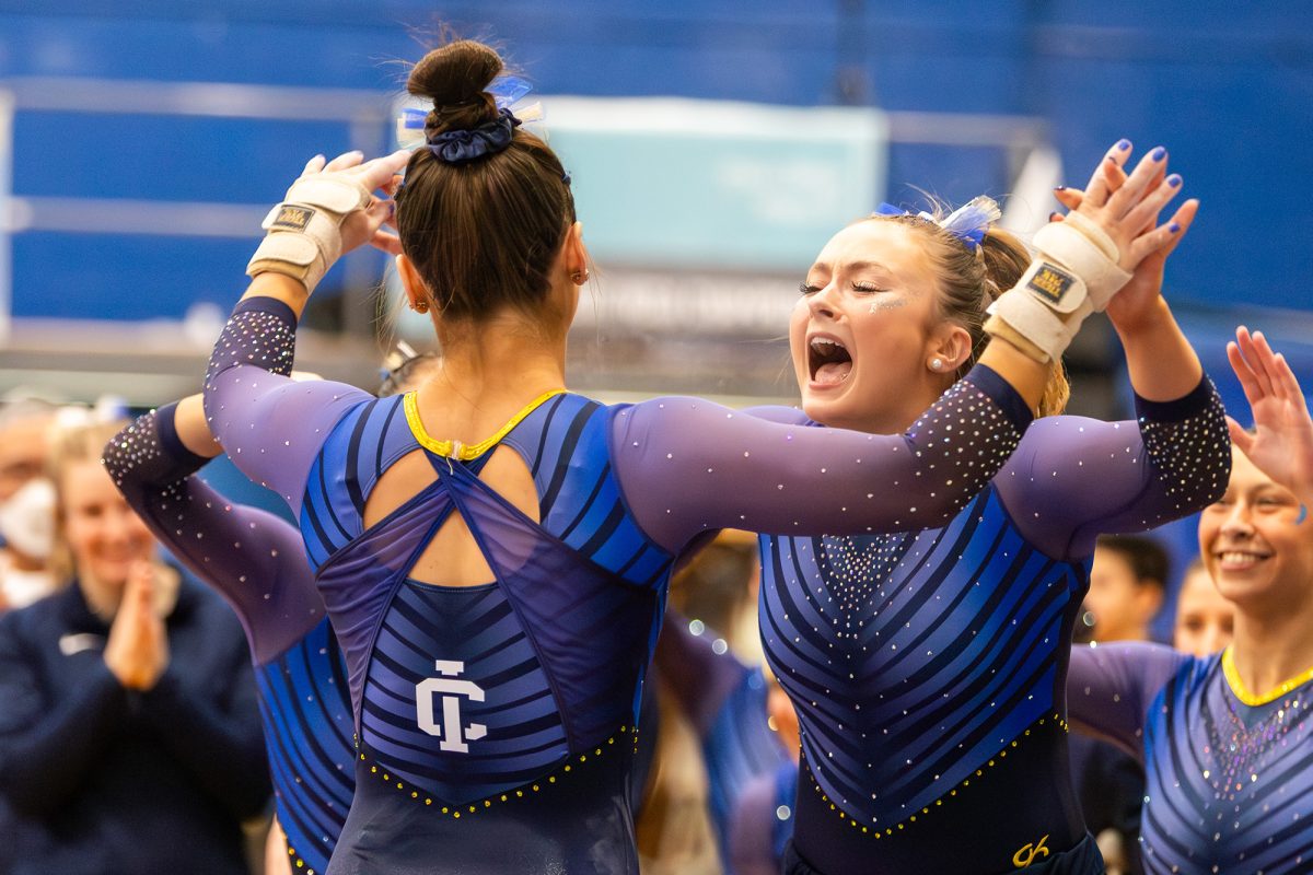 IC Gymnastics defeats Ursinus College 189.950-188.475 in a dual matchup on Jan. 18. 