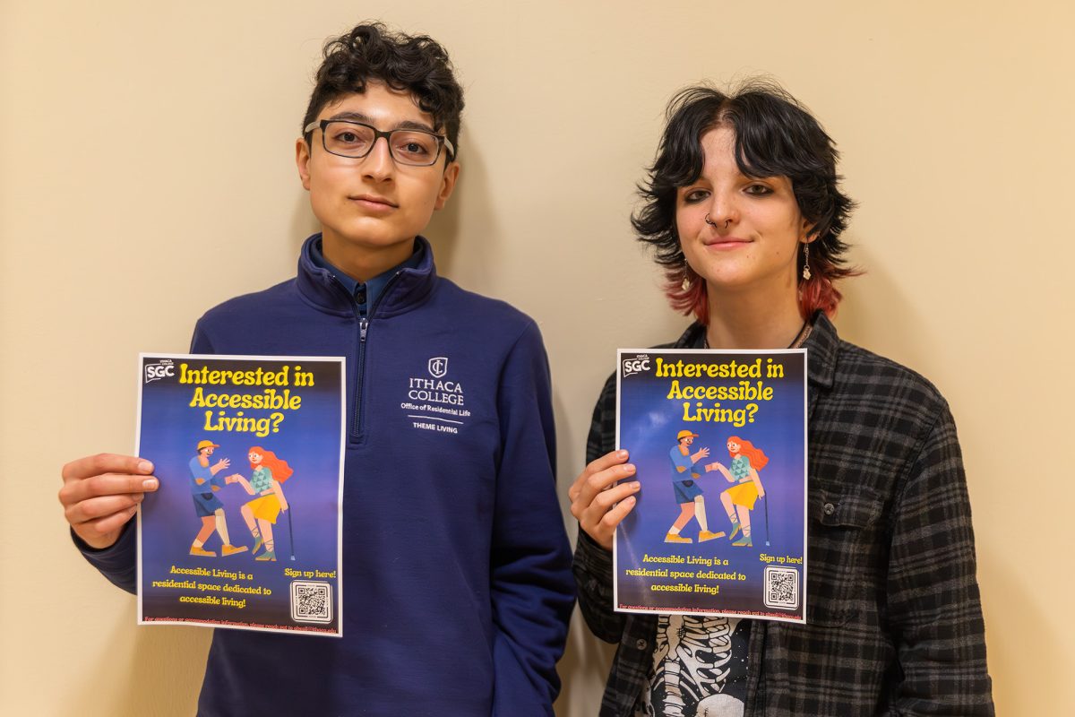Sophomores Ty Sayahi and Ash Beall, both senators-at-large on the Student Governance Council, are proposing the Accessible Living Residential Learning Community.